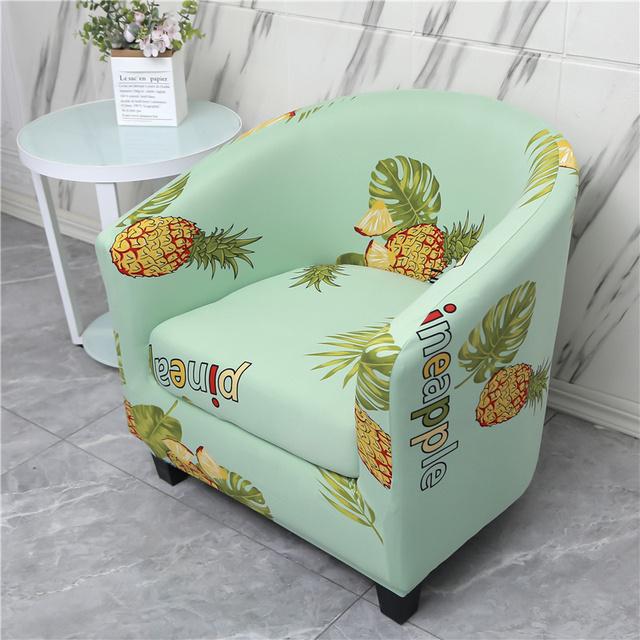 2 шт./компл. чехол для клубного стула, эластичные чехлы на кресла, чехол для стула с принтом, чехол для дивана, спандекс, чехлы для диванов для барной стойки