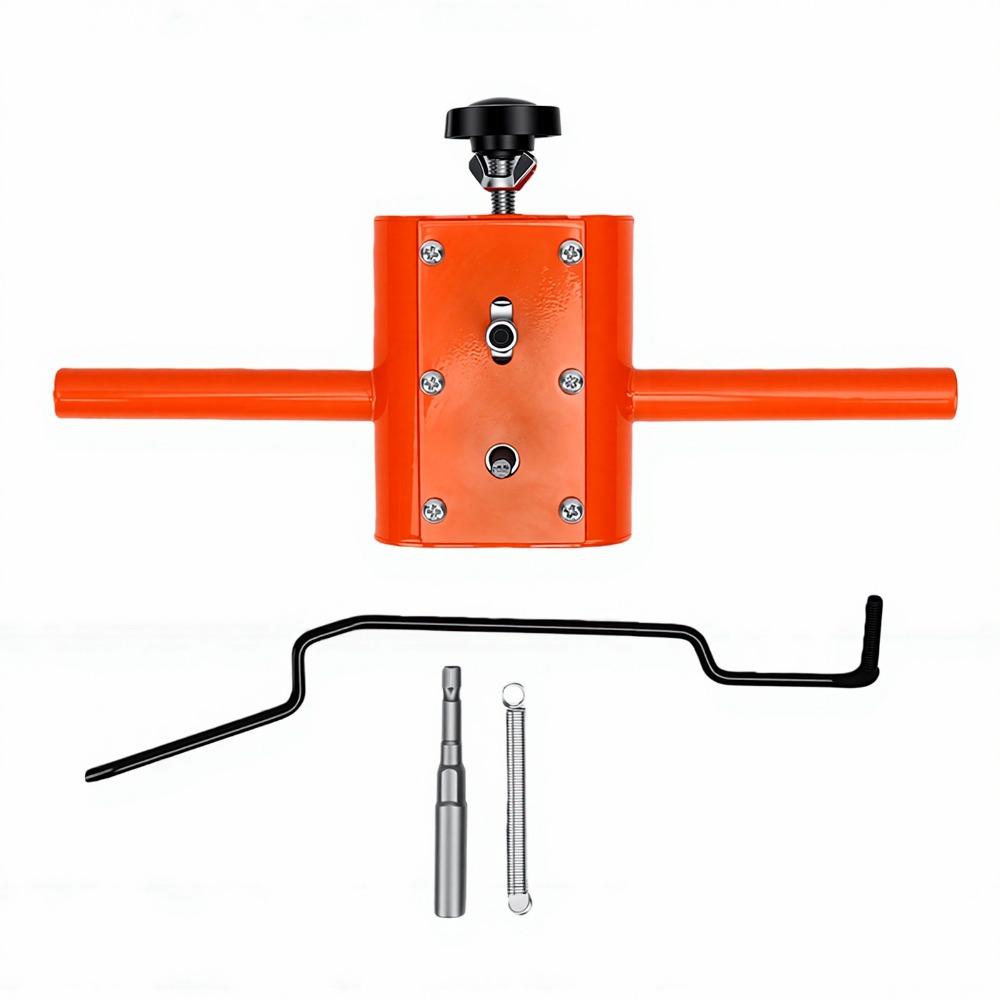 Alloy Chainsaw Sharpening Jig Orange Manual Chain Sharpener Durable Household Hardware Tool