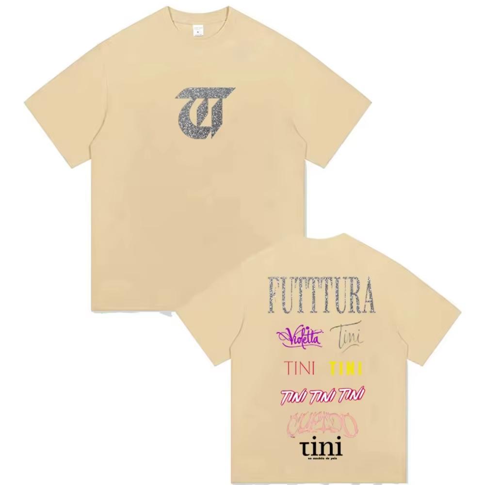 TINI STOESSEL Futtura Tour Album 2026 Fans Tshirt Men Aesthetic Harajuku T Shirt Casual ONeck Male Cotton Shortsleeved top