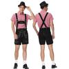 Halloween Oktoberfest Traditional Costume Men's Plaid Shirt Suspenders Beer Costume Party Costume