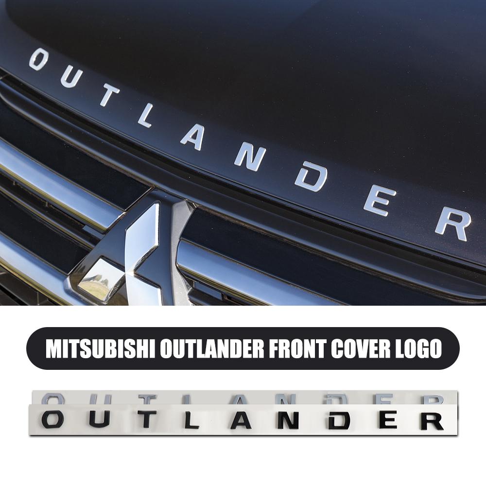 vhcp9 Car 3D ABS Letters Outlander Logo Decals Sticker For Mitsubishi Pajero Outlander XL Montero Lancer Triton Galant ASX Xpander