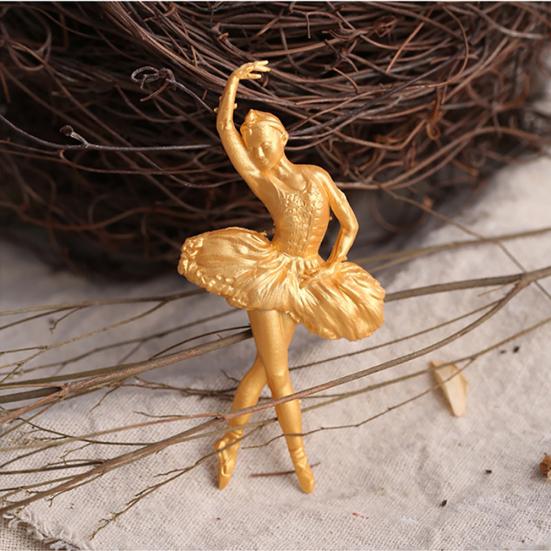 Ballet Girl Silicone Mold Fondant Cake Chocolate Cookie Decorating Mould Tool