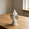 Фигурка Белой Раковины, 3D-печатное Морское Прибрежное Настольное Украшение для Гостиной, Тумбы под Телевизор, Полки Книжного Шкафа, Декора Шкафа