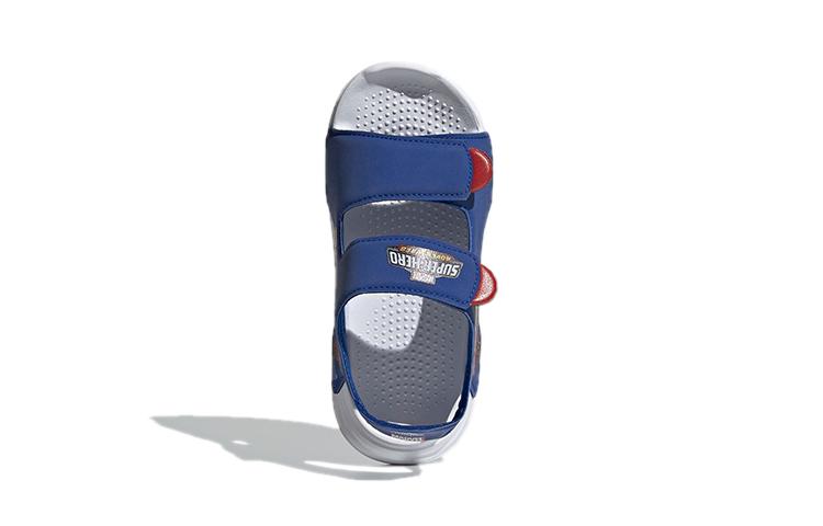 adidas Сандалии для плавания Adventures из синтетической кожи, нескользящие, детские, синие, для детей от 3 до 7 лет, FY8938