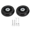 2Pcs Luggage Suitcase Replacement Wheels Universal Rubber Swivel Caster Wheels Bearings Repair Kits