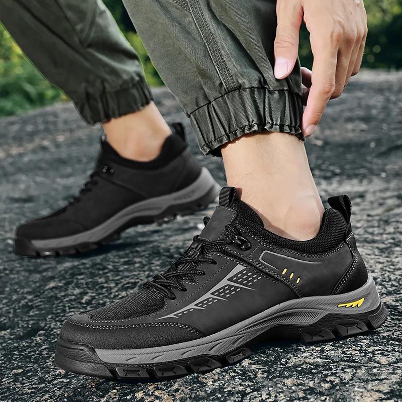 Мужская повседневная обувь Натуральная кожа Уличная Удобная Высокое качество Мужская обувь Cassis Anke Нескользящая Жирная Тренд Обувь для скалолазания Мужская