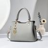Stylish Middle-aged Women's Tote Bag In Classic Black Grey And Elegant Colors Perfect For Everyday Use