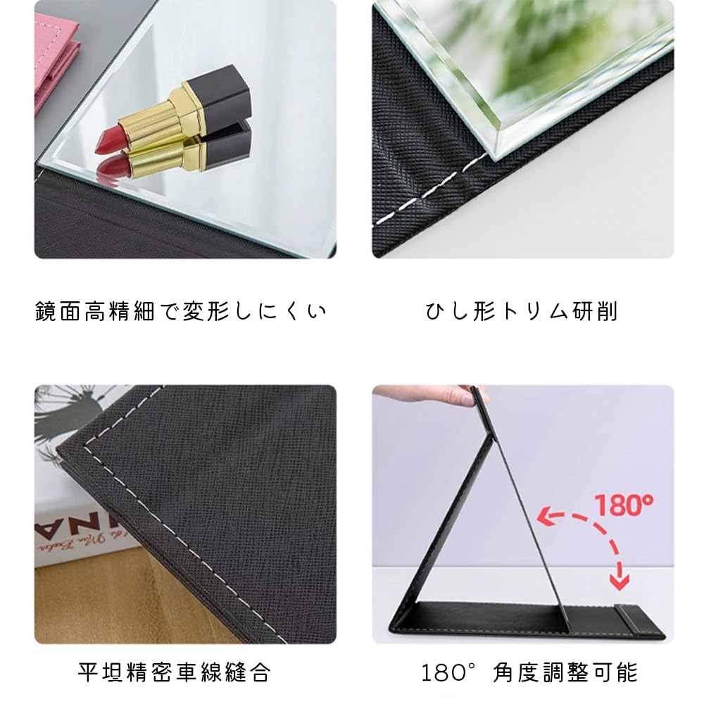 FUGSHIYI Большая настольная подставка Складная Компактная Ударопрочная Ручная Большая Настольная для макияжа Стильная Складная настольная для макияжа Легко реально закрыть Роза