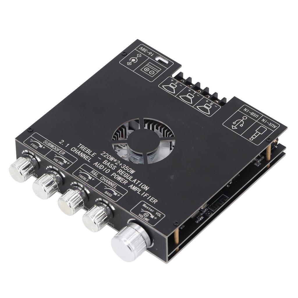 Power Amplifier Module 2.1 Channel BT5.1 AUX U Disk USB Sound Card Inputs TPA3255 Amplifier Board DC