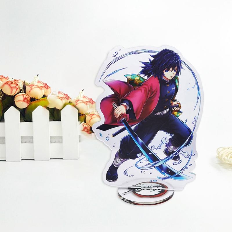Anime Demon Slayer Cartoon Character Transparent Acrylic Stand Doll Model Toy Desktop Decoration Gift