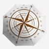 Compass Direction-themed, Eight-ribbed, Self-folding Umbrella Is Suitable for Everyday Outdoor Use and Is An Ideal Gift for Friends and Fami
