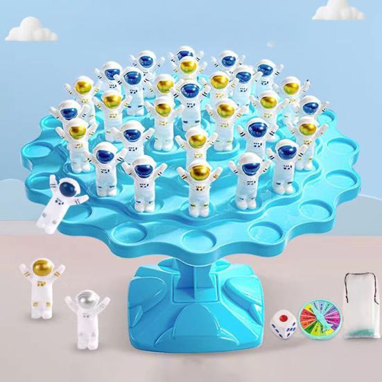1/2 Набора Игрушка Дерево Баланса Астронавта Детская Логическое Мышление Тренировка Внимания Интерактивная Игра на Баланс Малыши Мальчики Девочки Образовательная Стратегическая Настольная Игра