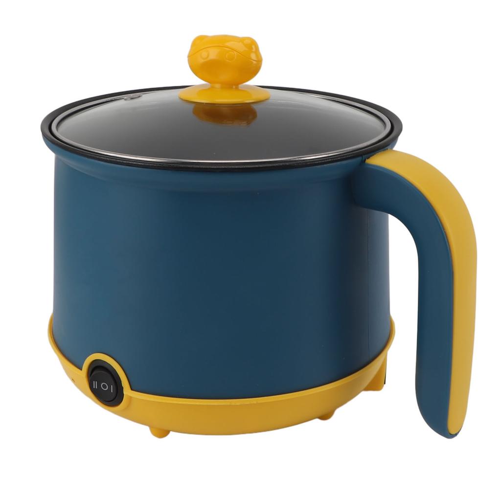 Электрическая мини-кастрюля 1,8 л 600 Вт с антипригарным покрытием, регулируемая на 2 уровня, электрическая кастрюля из нержавеющей стали, электрическая