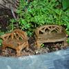 Garden DIY Craft Resin Bench Miniature Park Seat Ornaments Furniture Figurines Lawn Chairs Set
