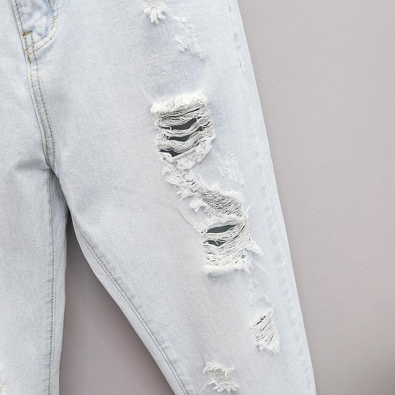 Plus Size Stretch Jeans Pants Pants Women's Elastic High Waist Harlan Turnip Pants Hidden Meat Pants Jeans with Carrots Comfort Waist Pants