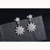 Design Sense Cold Wind Small Lock Fashion Zirconia Sparkling Classic Stud Earrings for Women Dazzling Female Elegant Accessories Timeless Jewelry