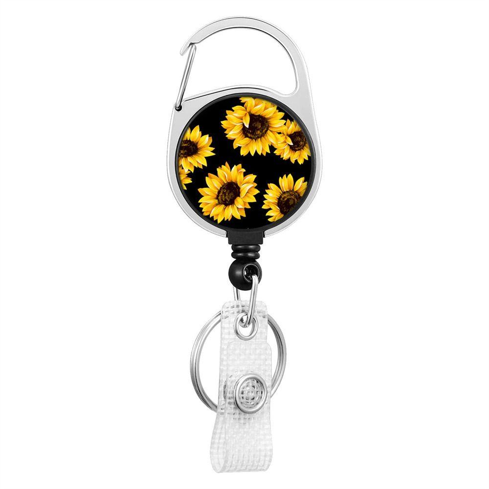 Retract Pull Key Chain Lanyard Clip Name Tag Holder Badge Holders ID Card Key Ring Badge Reel Clip