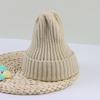 Winter Baby Knit Hat Woolen Warm Kids Crochet Bonnet 6-36 Months Boy Girl Toddler Ear Protection Cap Solid Color Children Beanie