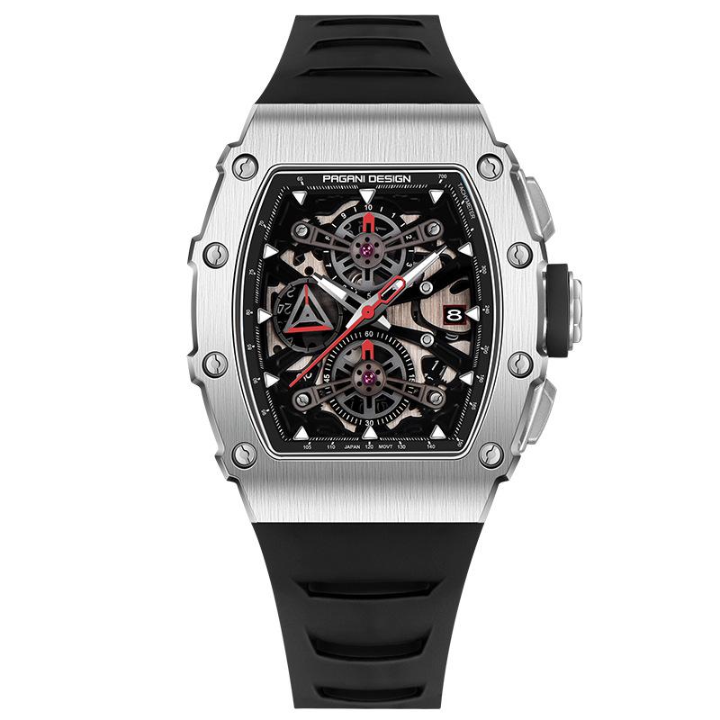 Pagani Design Мужские часы многофункциональные кварцевые водонепроницаемые часы типа «тонно» высокого класса