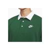 Nike Club Fleece Colorblock Long Sleeve Polo Men Tops Spruce-Green DX0538-323