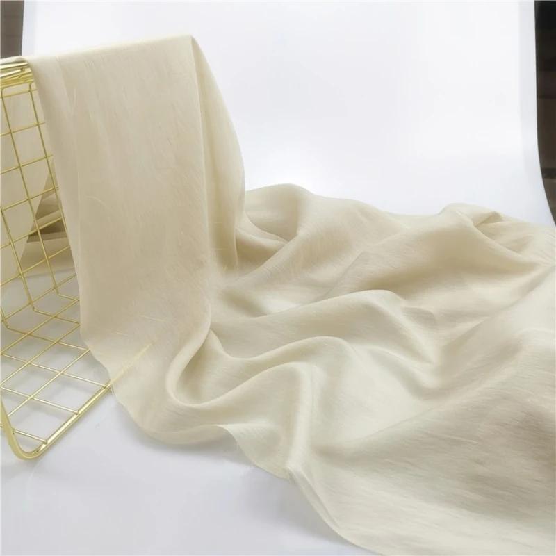 100x150 см шелковый хлопковый материал ткань однотонная для нижней подкладки юбки одежда ткань одежда DIY швейная оптовая продажа