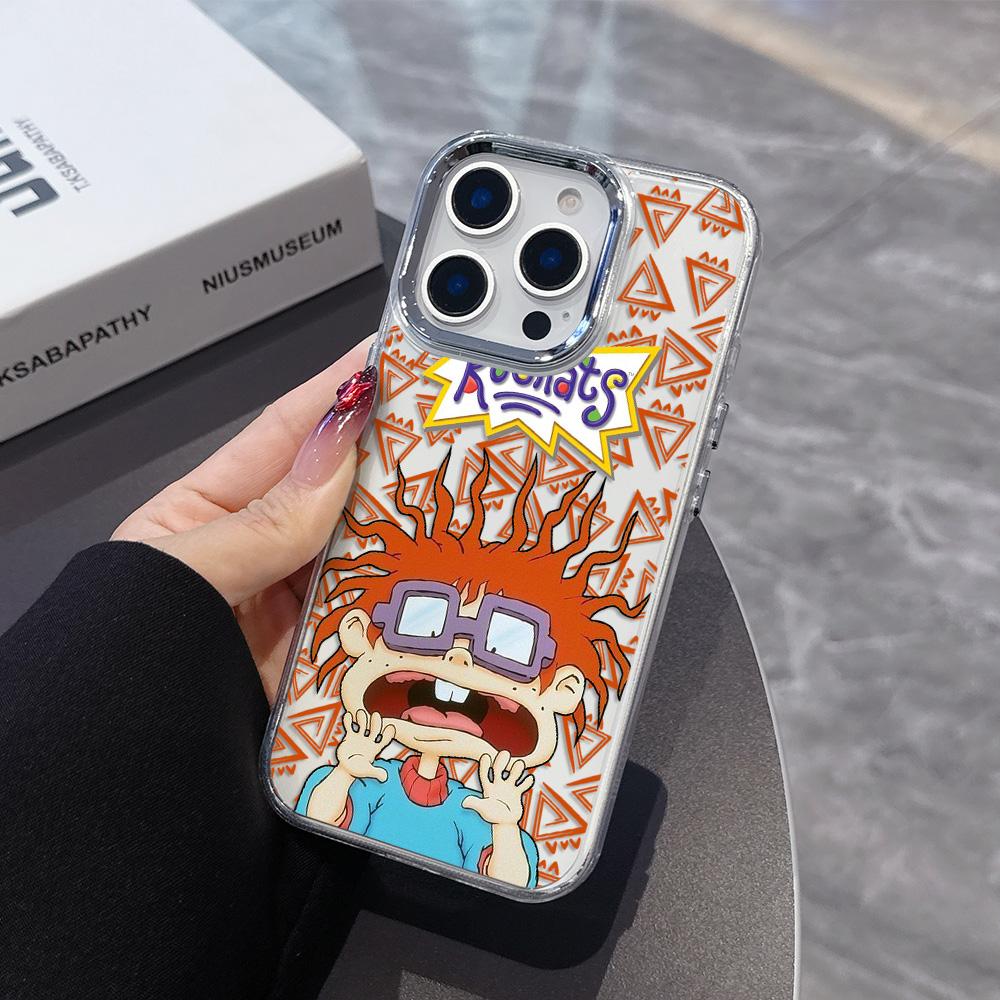 Cartoon Funny R-rugrats Phone Case for Samsung Galaxy S25 S24 S23 S22 S21 S20 Note20 FE Ultra Edge Plus 4G 5G Transparent Cover