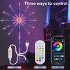 Умная светодиодная лента DIY Фейерверк Пульт Bluetooth Гирлянда для Рождества Спальни Вечеринки Свадьбы Декор Праздничные Гирлянды