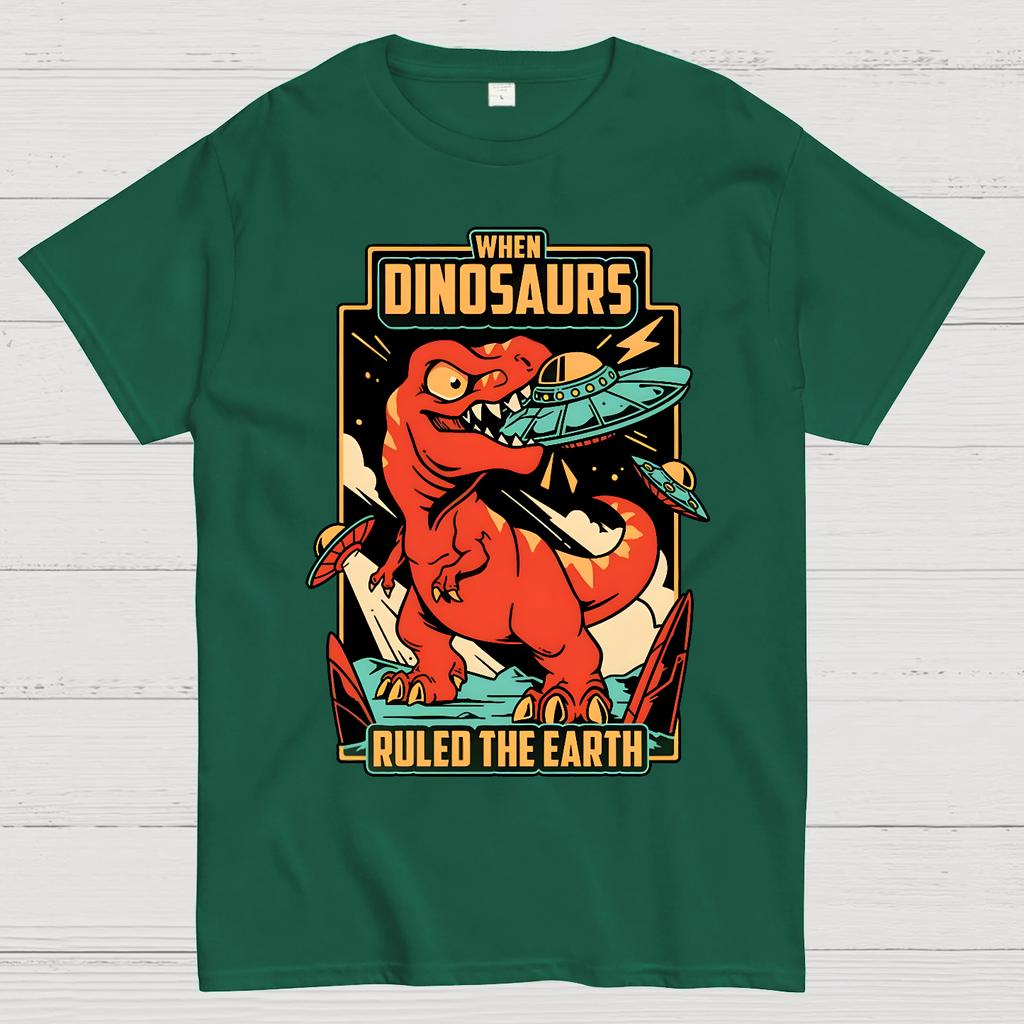 When Dinosaurs Ruled The Earth Cotton Summer Casual Cool Loose T-Shirt