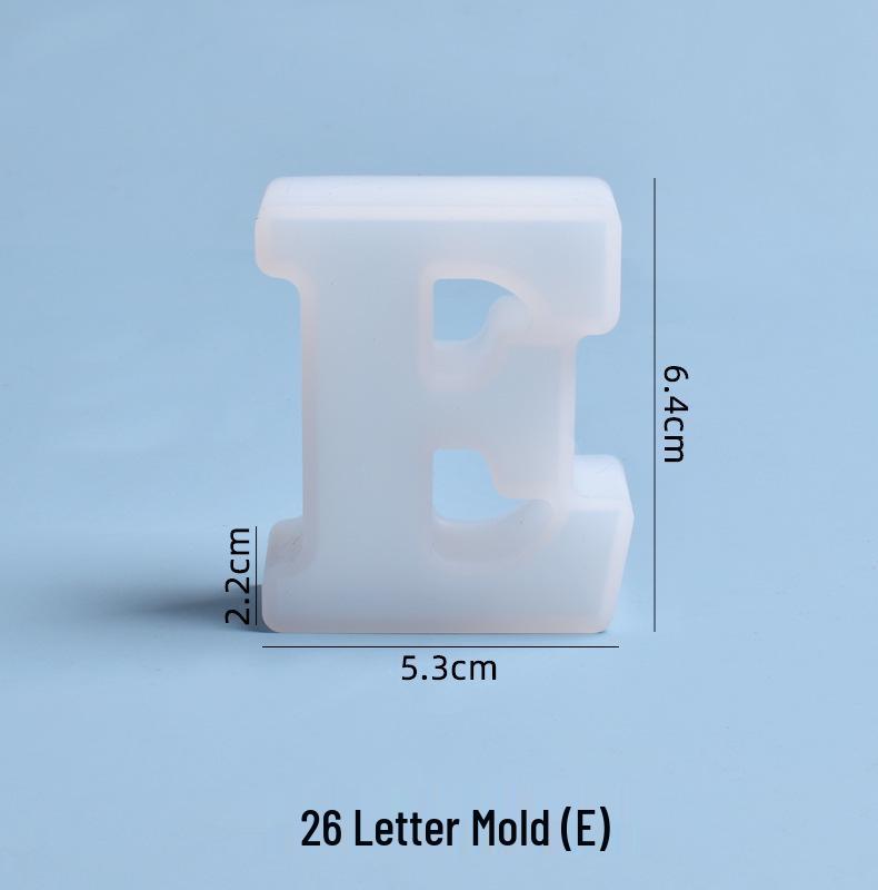 Crystal Epoxy Silicone Molds: 26 English Letters for Creative DIY Ornaments and Decorations