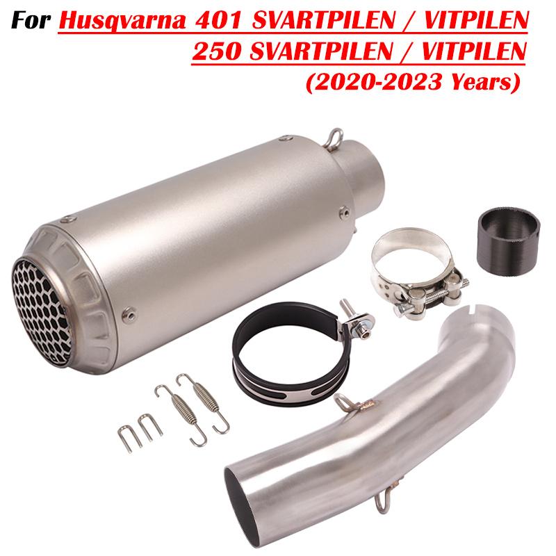 Для Husqvarna 401 SVARTPILEN 401 VITPILEN 250 2018 19 2020 2021 2022 Мотоциклетный Выхлоп Escape Модификация С Промежуточной Трубой Глушитель