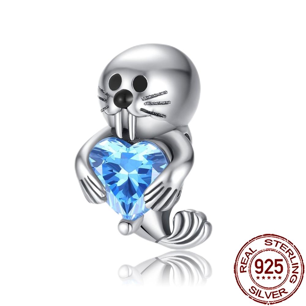 New Charms 925 Silver Cat Dog Flamingo Chameleon Axolotl Animal Beads Fit Bracelet Necklace Women DIY Jewelry