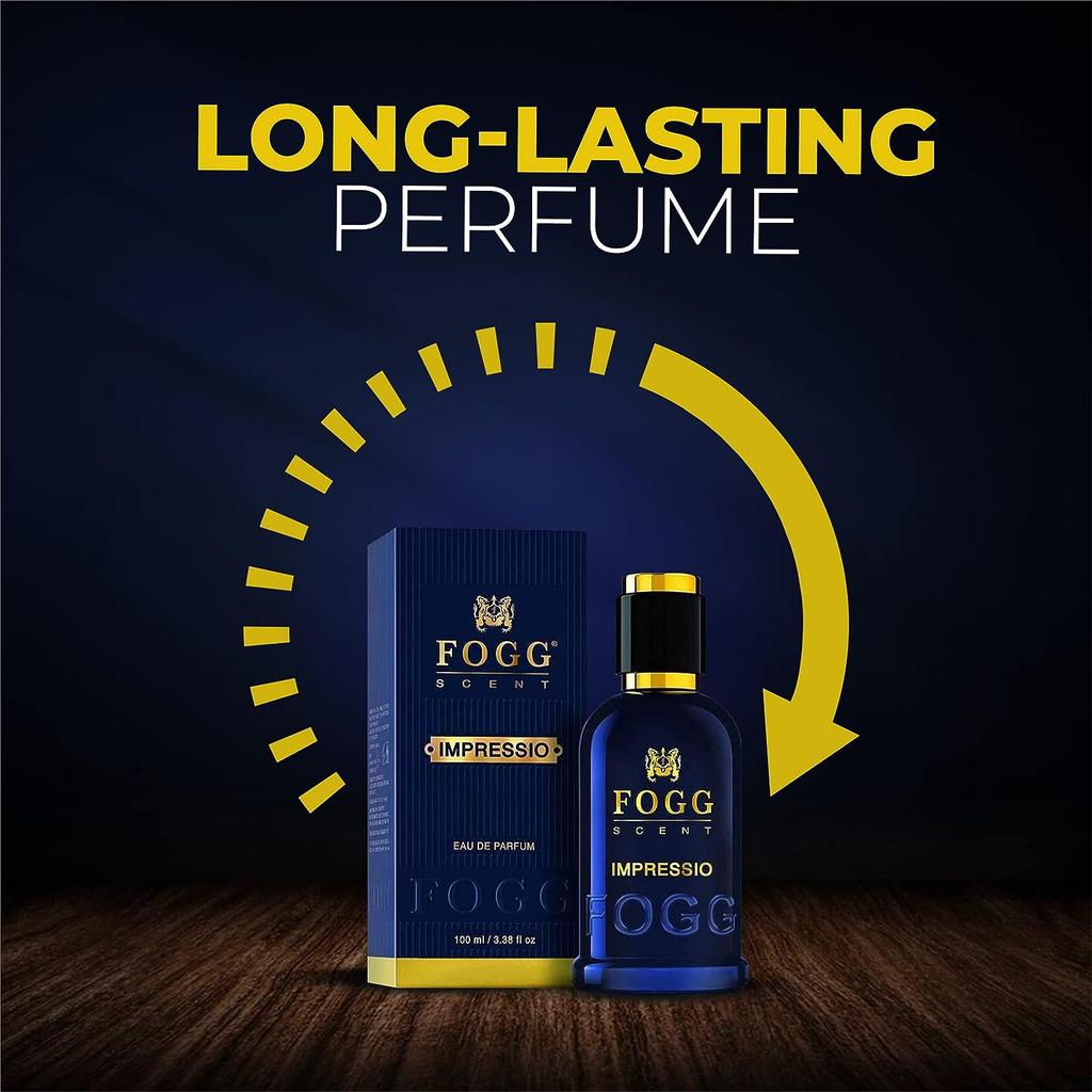 FOGG Scent Impressio Духи для мужчин, стойкий, свежий и сильный жидкий аромат, парфюмированная вода, 75 мл