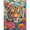 5d DIY Алмазная картина вышивка крестом тигр алмазная вышивка мозаика цветы полный круглый дрель домашний декор