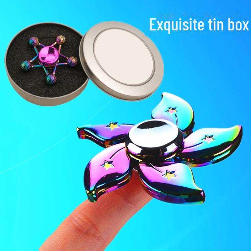 «Цветной металлический сплав Fidget Gyroscope»: Вращающийся декомпрессионный инструмент для снятия стресса"