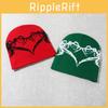 Knitted Heart Spider Web Knitted Hat With Warmth For Fall Winter Casual Wear