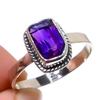 Подарочное кольцо из натурального африканского аметиста ручной работы из цельного серебра 925 пробы S.9 Q1s71