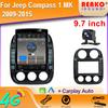 9,7-дюймовый вертикальный экран Tesla Android 12.0 автомобильное радио для Jeep Compass 1 MK 2009-2015 GPS-навигация Carplay мультимедийный плеер