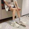Платформенные кроссовки «папины кроссовки» женские 2025 новая осень и весна увеличивающие рост белые кроссовки для бега спортивные универсальные и легкие стельки