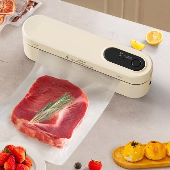 Автоматический вакуумный упаковщик 60 кПа Сильное всасывание 3 режима регулируемый Простой в использовании Беспроводной Перезаряжаемый Упаковщик продуктов