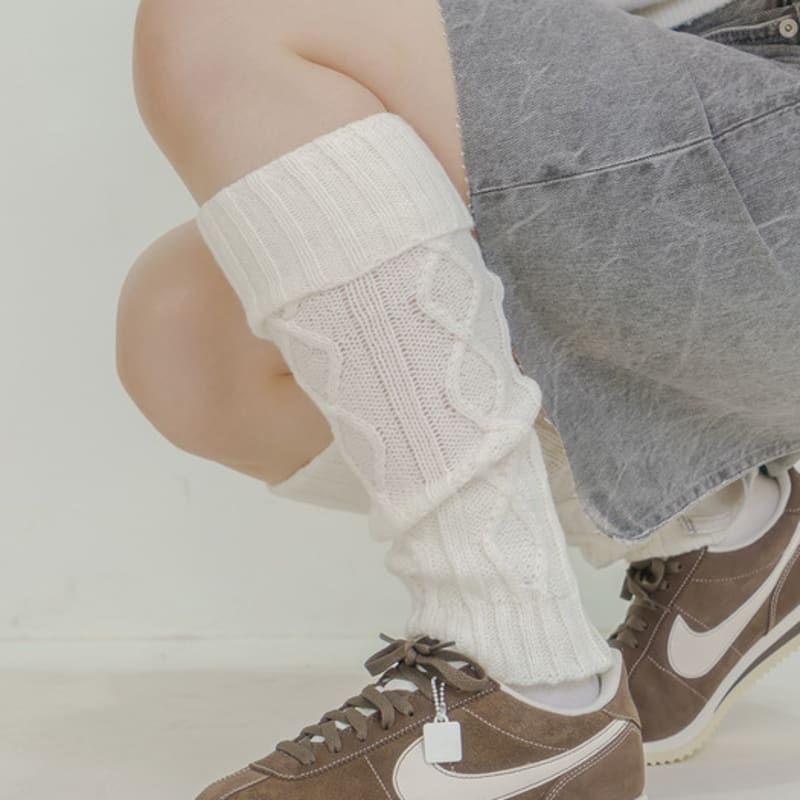 Меминн рисунок вязаные гетры 3 цвета