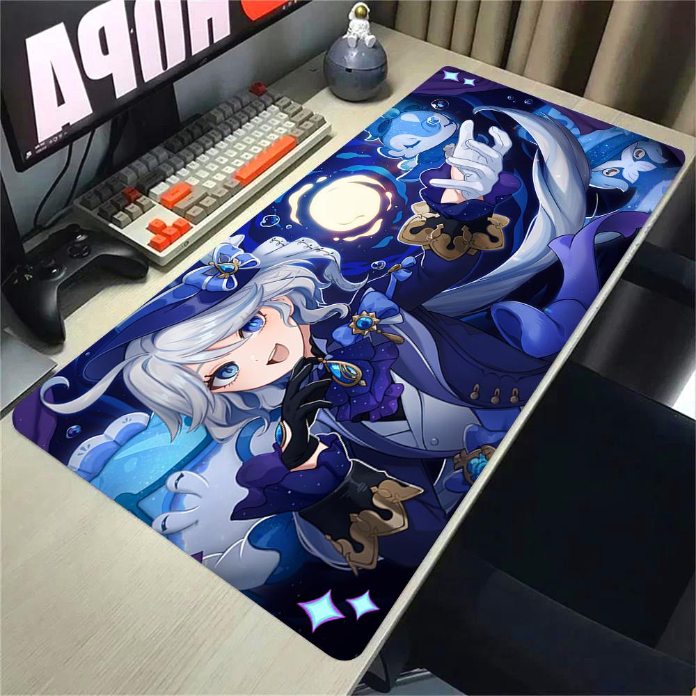Genshin Impact Furina Аниме Игра Коврик для мыши Офис ПК Кавайные Игровые Аксессуары Клавиатура Коврик для мыши Ноутбук x см Коврик для мыши Ковер