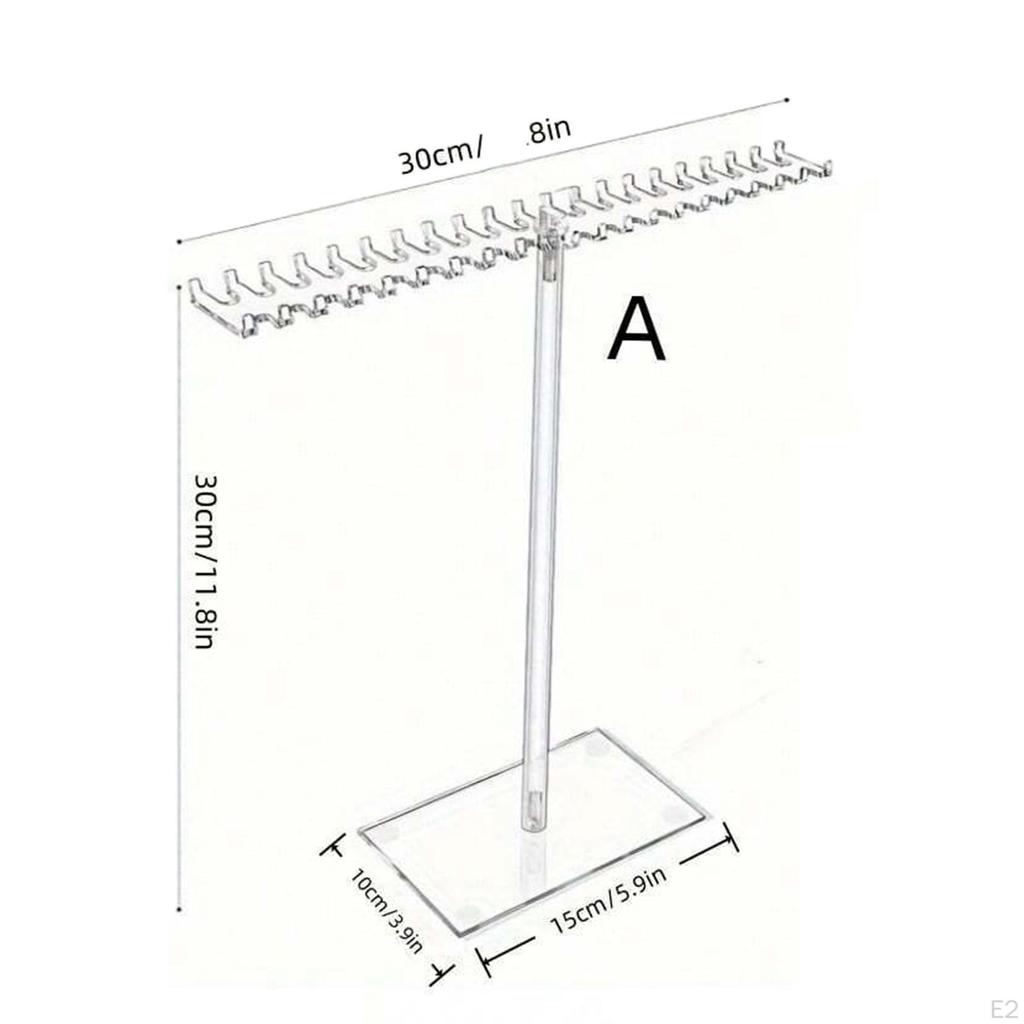 Подставка для ожерелий, вешалка для хранения ожерелий, акриловый декор, цепочка для подвесок