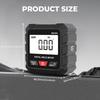 Magnetic Digital Angle Finder USB RechargeableElectronic Gauge Protractor Inclinometer Level Magnets Level Ruler 180° Reversible