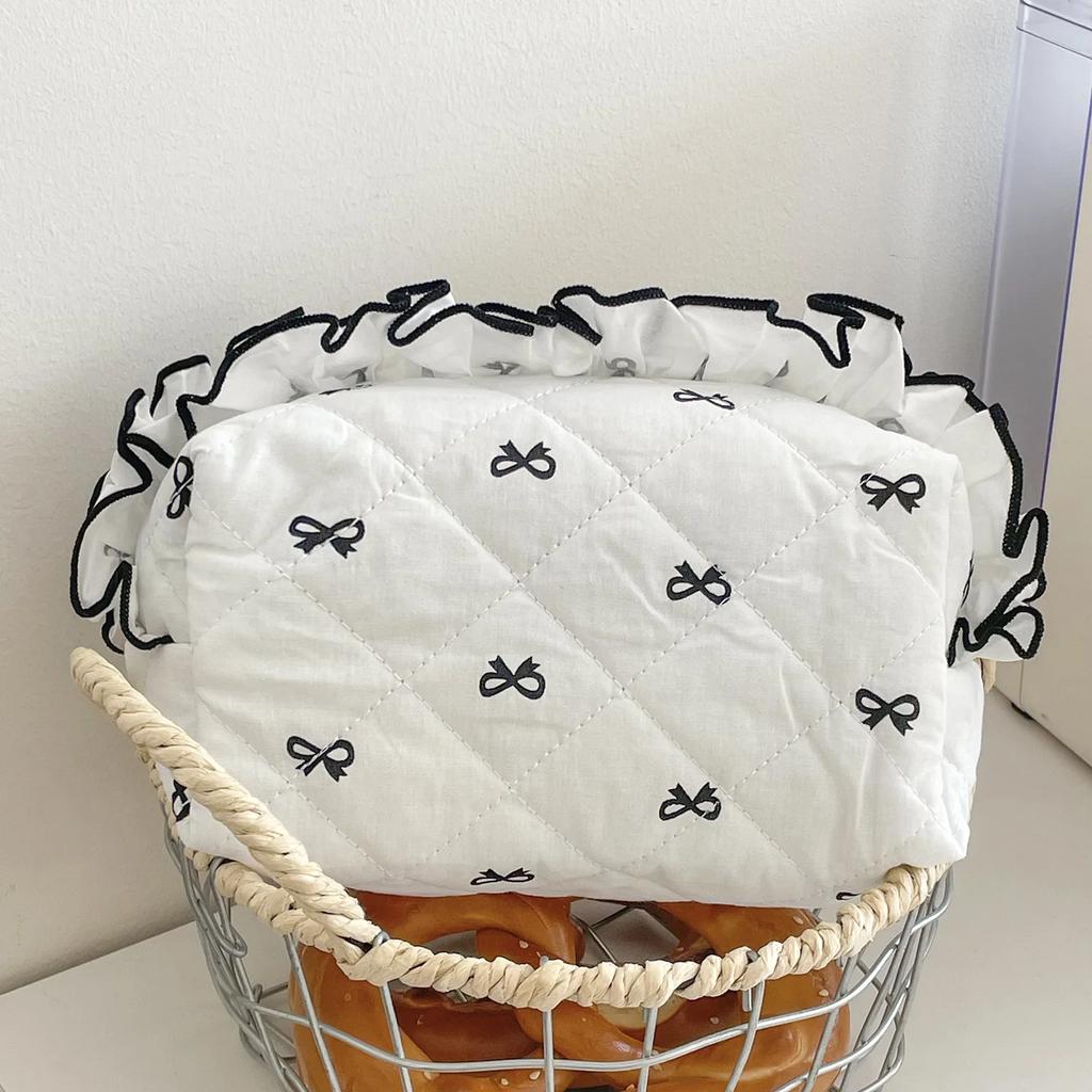 1 шт. креативный дизайн бант пенал для девочки милый корейский бант с рюшами сумка для ручек большой емкости мягкая канцелярская сумка для хранения