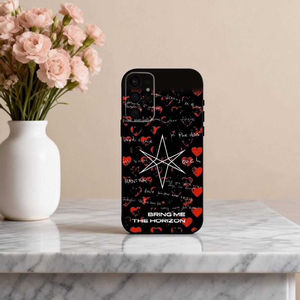 B-Bring M-Me the Horizon Чехол-бампер для телефона Samsung S25,S24,S21,S22,S23,S30,Ultra,S20,Plus,Другие Мягкий черный чехол