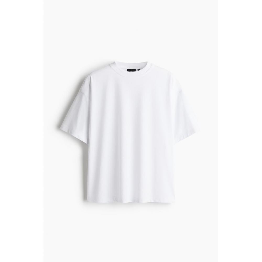 H M coolMax Oversized FiT T sHirT wHiTe