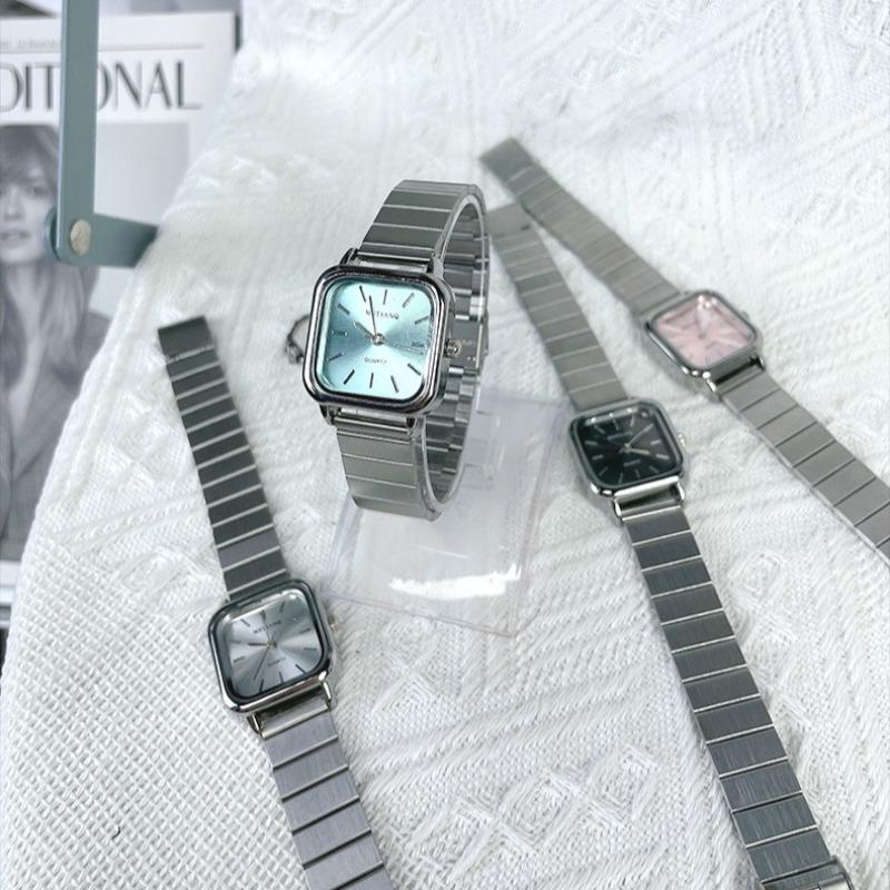 Brand Luxury Women Watch Ladies Quartz Watch Adjustable Stainless Steel Strap Women Wristwatch Fashion Square Clock