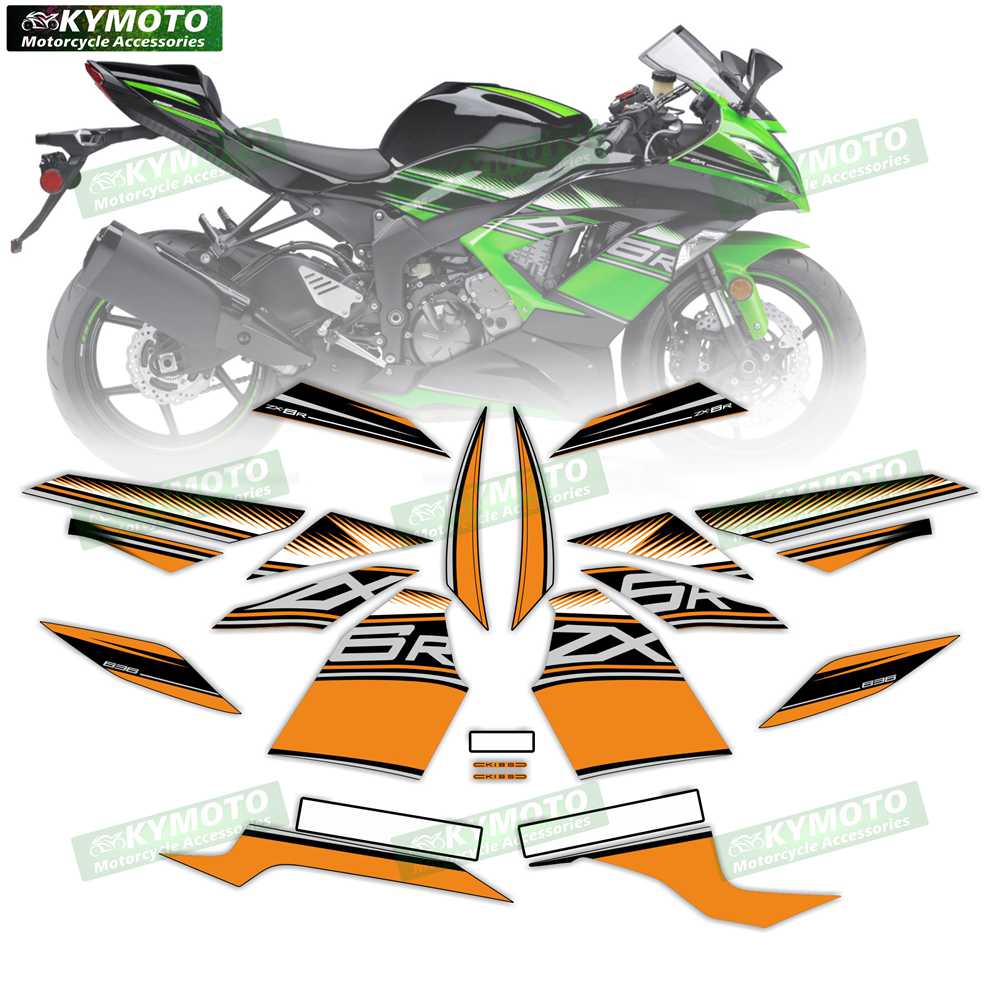 Для ZX-6R ZX6R 636 2013 2014 2015 2016 2017 2018 аксессуары для мотоцикла обтекатель светоотражающие наклейки полный комплект для автомобиля декорация