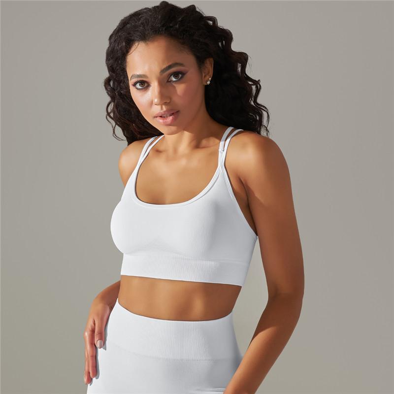 Auroth Stretch Yoga Bra Women Seamless Sports Bra Gym Fitness Vest Push Up Running Underwear Top