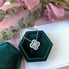 Sterling Silver 925 Clover Full Diamond Light Luxury Lucky Women's Necklace Fashionable All-Matching Ins Cold Style
